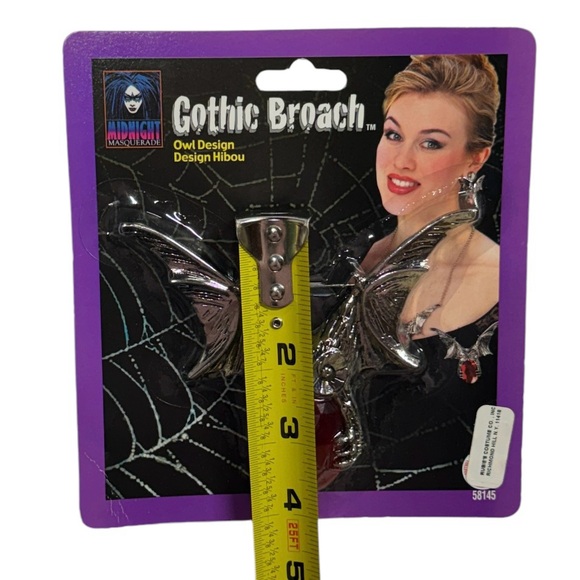 Rubie’s gothic broach / brooch pin. Owl style broach pin brand new in packaging! - Picture 4 of 6